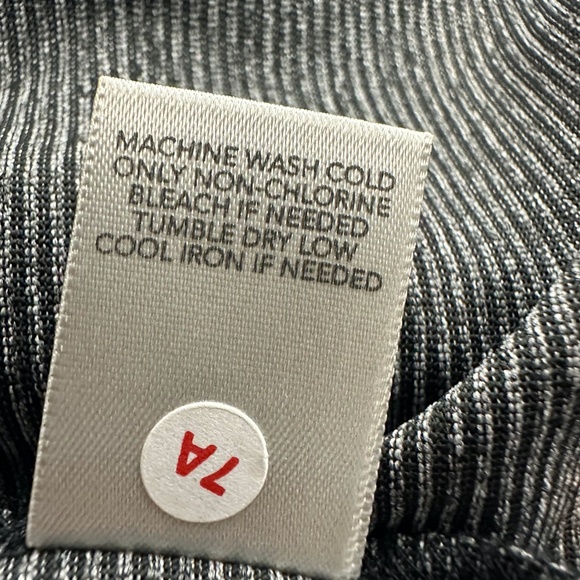 Vintage 90s Y2K CHRISTOPHER & BANKS Grey Pinstripe Midi Skirt S | Goth Classic - Picture 9 of 10